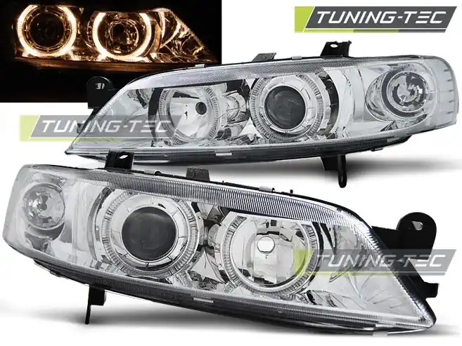 Přední světla Opel Vectra B 99-02 Angel Eyes chrom Finální Výprodej