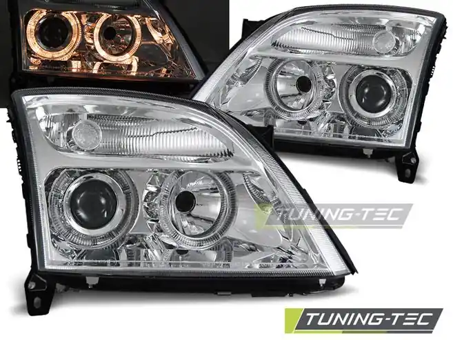 Přední světla Opel Vectra C 04/02-08/05 Angel Eyes chrom Hit Sezóny
