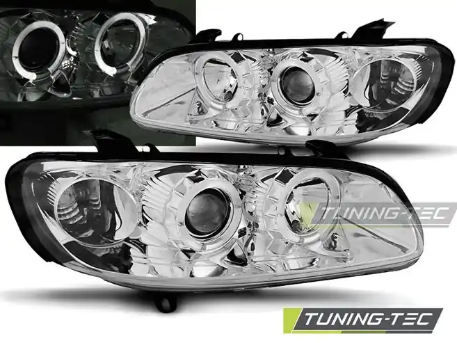 Přední světla Opel Omega B 04/94-08/99 Angel Eyes chrom Časově Omezené