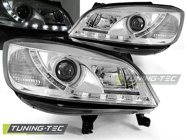 Pouze Dnes Přední světla Opel Zafira 04/99-06/05 chrom