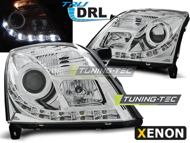 Kup Teď Přední světla Opel Vectra C 04/02-08/05 TRU DRL chrom xenom D2S