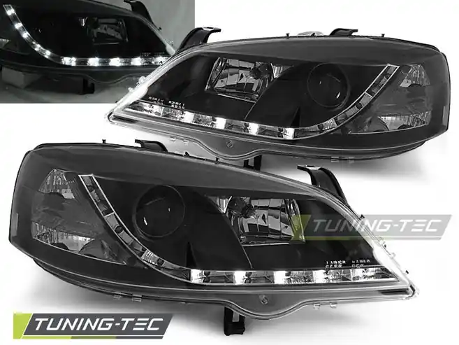 Bezpečná Platba Přední světla Opel Astra G 09/97-02/04 černá