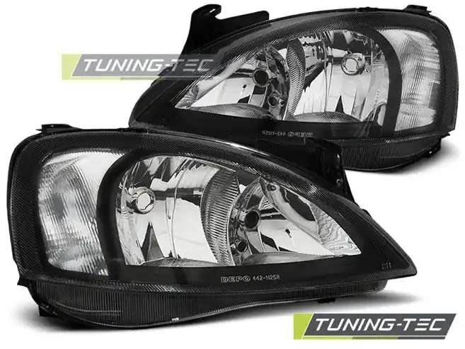 Super Cena Přední světla Opel Corsa C 11/00 - 09/06 černá