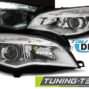 Kup Teď Přední světla Opel Astra J 10-12 chrom TRU DRL
