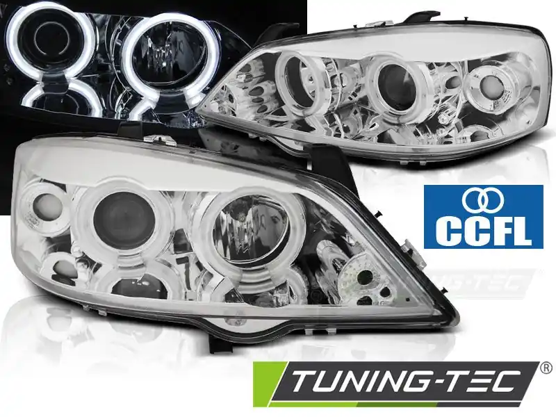 Přední světla Opel Astra G 09/97-02/04 Angel Eyes CCFL chrom Novinka