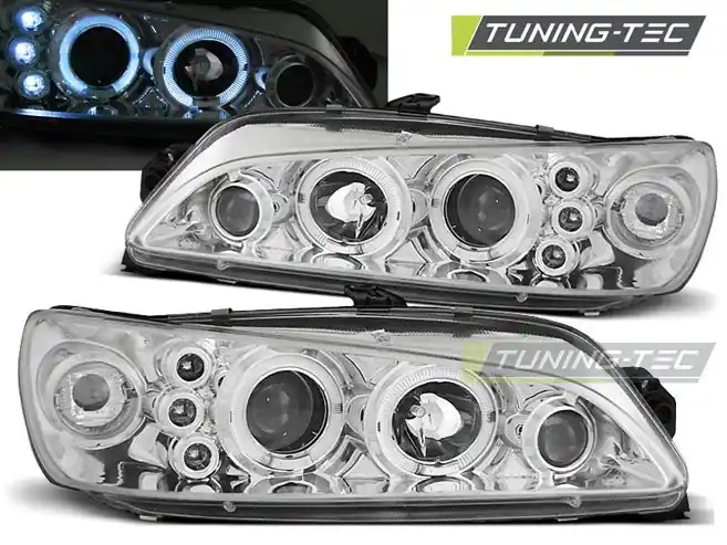 Přední světla Peugeot 306 05/97-03/01 Angel Eyes chrom Speciální Cena