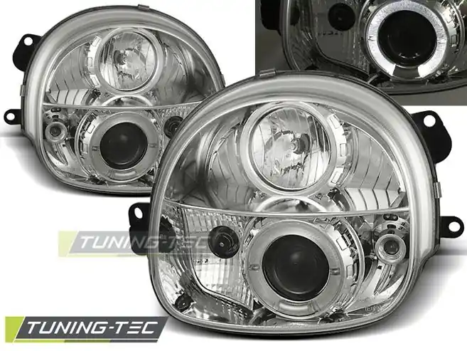 Přední světla Renault Twingo 03/93-09/98 Angel Eyes chrome Dokud Zásoby Vydrží