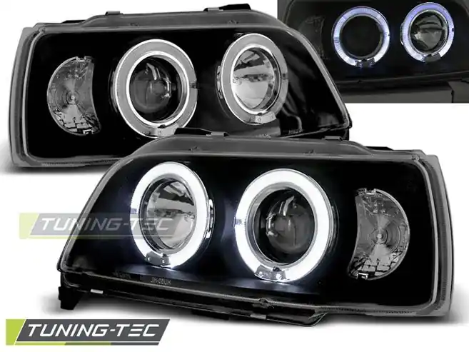 Přední světla Renault Clio 06/90-95 Angel Eyes černá Tovární Cena