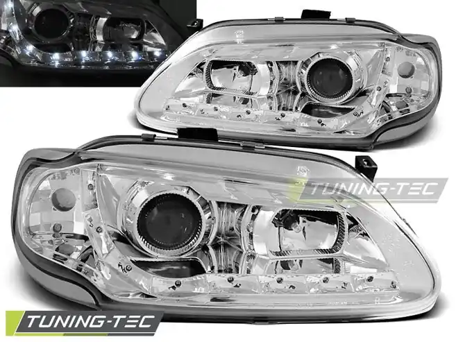 Přední světla Renault Megane/Scenic 96-99 Angel Eyes chrom Objednat Nyní