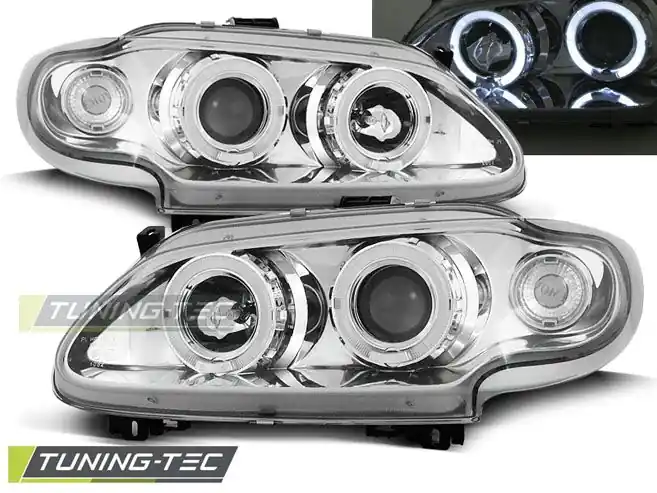 Přední světla Renault Megane/Scenic 96-99 Angel Eyes chrome Nejlepší Cena