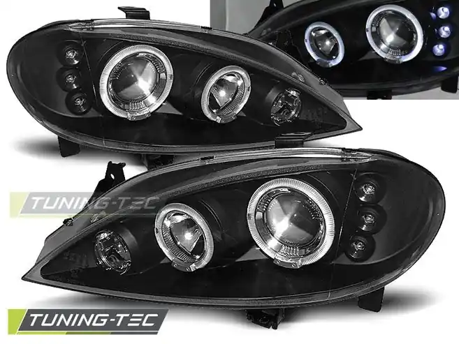 Objednat Nyní Přední světla Renault Megane 03/99-10/02 Angel Eyes černá