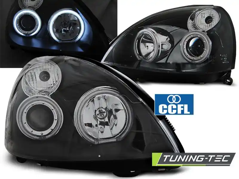 Finální Výprodej Přední světla Renault Clio II 06/01-09/05 Angel Eyes CCFL černá