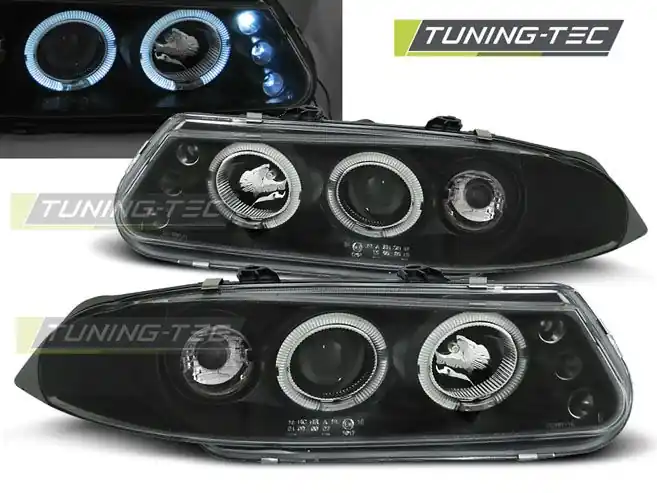 Nakupujte Hned Přední světla Rover 200 11/95-01/00 Angel Eyes černá