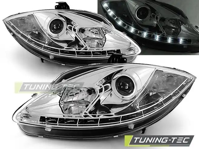 Vrácení Zdarma Přední světla Seat Leon Altea Toledo 06/05-09 chrom