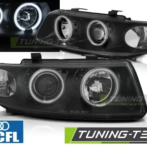 Must-Have Přední světla Seat Leon/Toledo 04/99-08/04 Angel Eyes CCFL černá