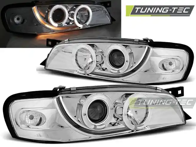 Přední světla Subaru Impreza 05/93-10/00 Angel Eyes chrome Rychlé Dodání