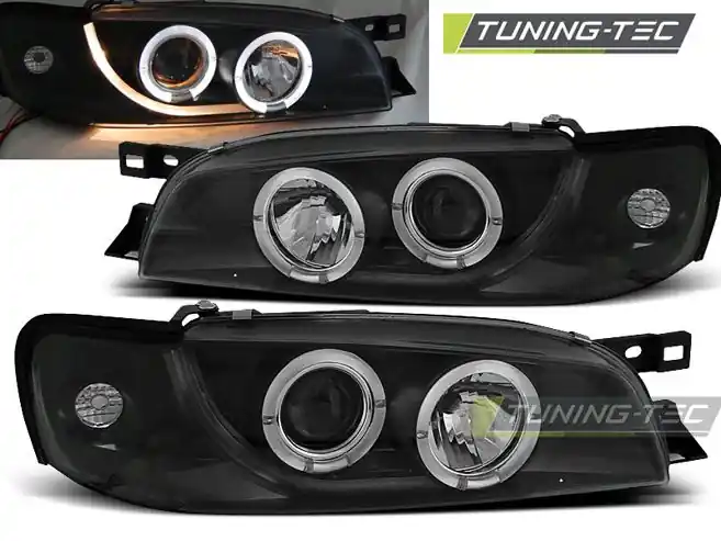 Horká Nabídka Přední světla Subaru Impreza 05/93-10/00 Angel Eyes černá