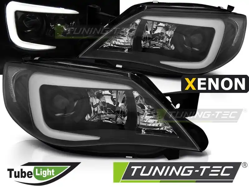 Cenově Výhodný Přední světla Subaru Impreza III GH 07-12 černá xenon