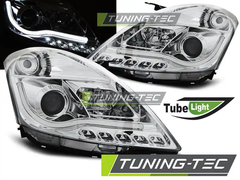 Přední světla Suzuki Swift V 10-16 TUBE chrom Bezpečná Platba