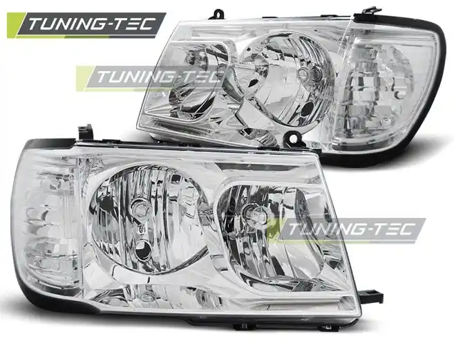 Novinka Přední světla Toyota Land Cruiser FJ100 98-04 chrom