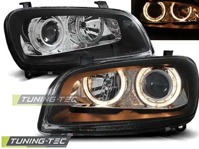 Přední světla Toyota Rav4 06/94-06/00 Angel Eyes černá Sleva