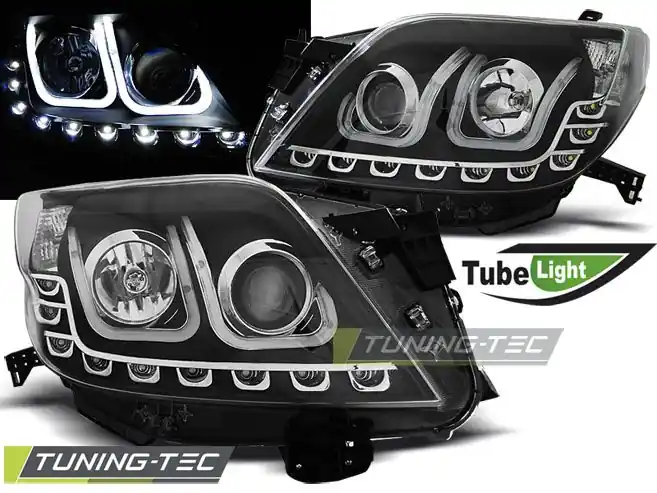 Přední světla Toyota Land Cruiser 150 09-13 TUBE černá Přímo Od Výrobce