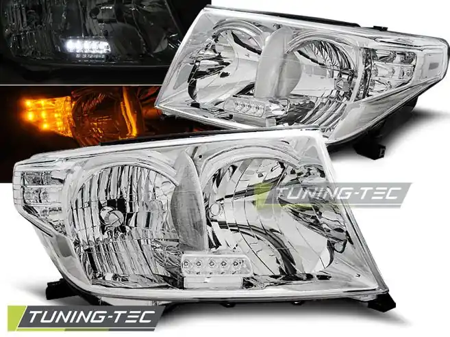 Přední světla Toyota Land Cruiser FJ200 07-12 chrom led Tovární Cena