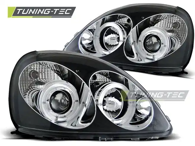 Přední světla Toyota Yaris 04/99-09/03 Angel Eyes černá Top Prodej