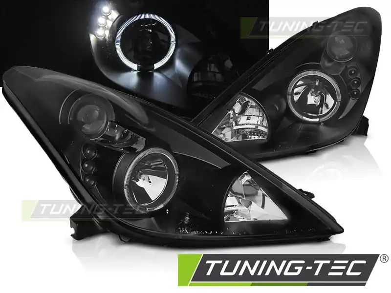 Nejlepší Volba Přední světla Toyota Celica T230 99-05 Angel Eyes černá