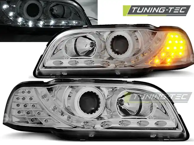 Přední světla Volvo S40/V40 02/96-04/00 chrom Jen Po Omezenou Doba
