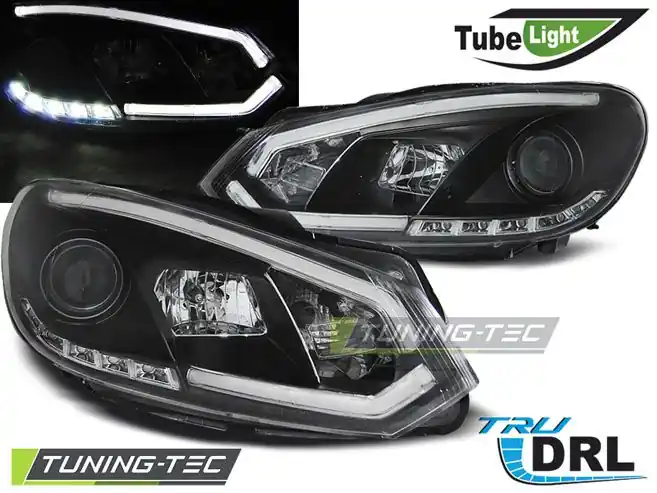 Kup Teď Přední světla VW GOLF 6 10/08-12 černá