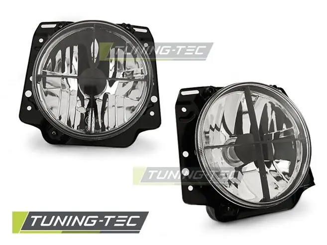 Přední světla VW GOLF 2 08/83-08/91 chrom Vysoce Kvalitní