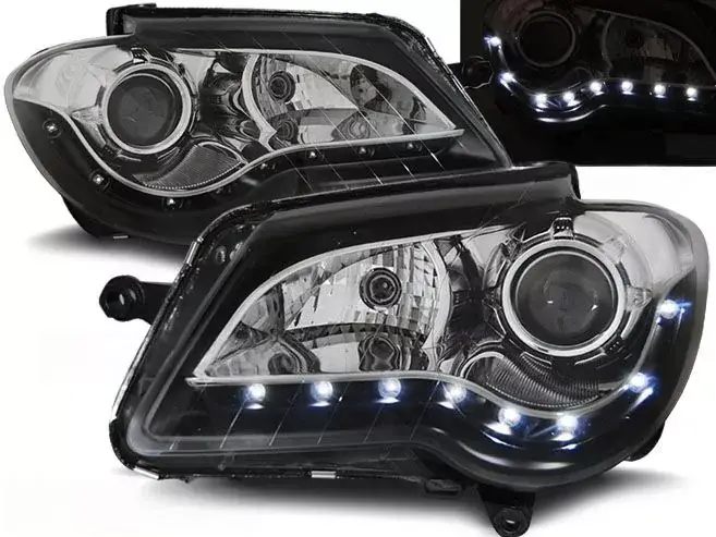 Přední světla VW Touran 06-10 černá Originální