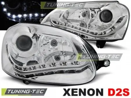 Pouze Dnes Přední světla VW Golf 5 chrom xenon