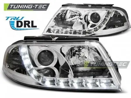 Přední světla VW Passat 3BG 09/00-03/05 TRUE DRL chrom Speciální Cena