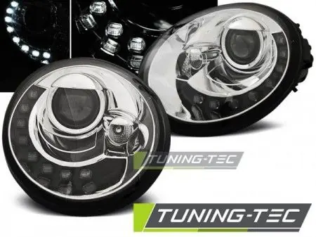 Autentický Přední světla VW New Beetle 10/98-05/05 chrom
