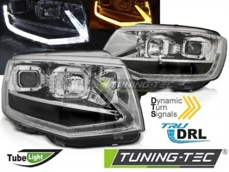 Ihned K Objednání Přední světla VW T6 15-19 TUBE chrom DRL SEQ