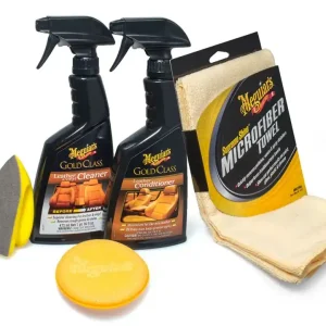 Meguiar's Heavy Duty Leather Care Kit - kompletní sada na čištění a ochranu kožených povrchů Super Cena