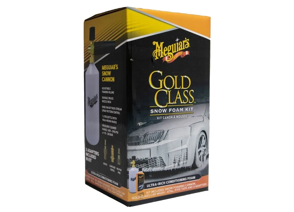 Vrácení Zdarma Meguiar's Gold Class Snow Foam Kit - sada napěňovače a autošamponu Meguiar's Gold Class, 473 ml