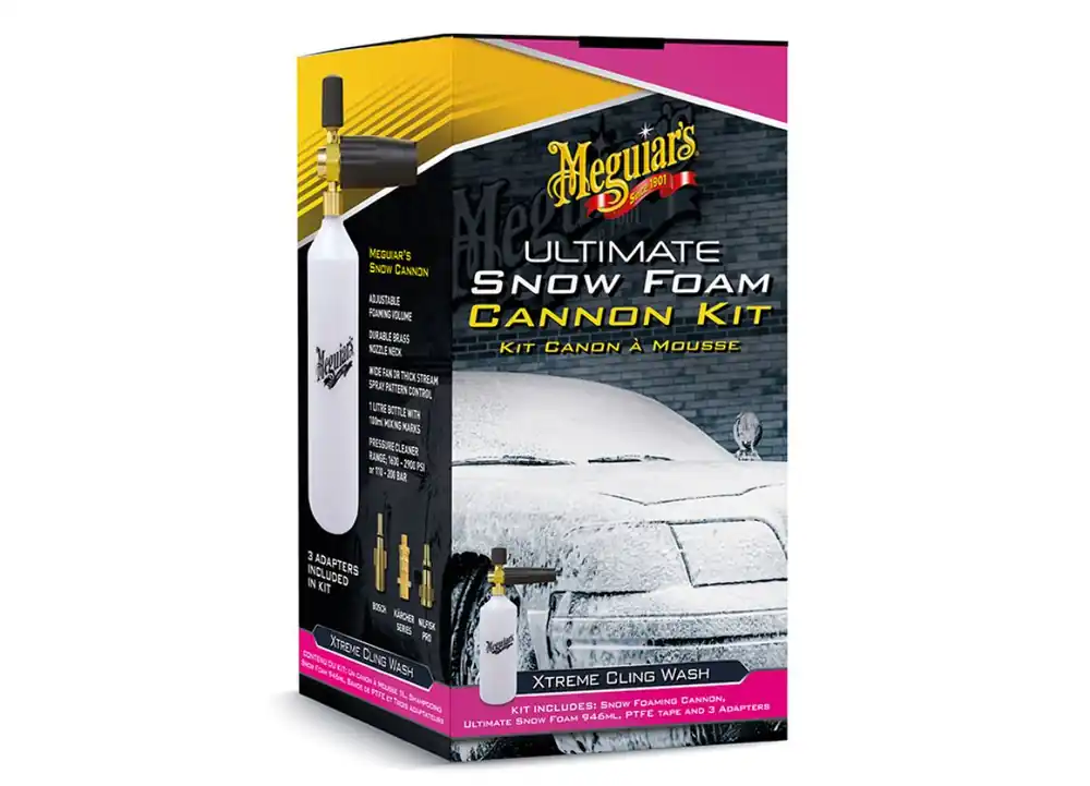 Nejprodávanější Meguiar's Ultimate Snow Foam Cannon Kit - sada napěňovače a autošamponu Meguiar's Ultimate Snow Foam