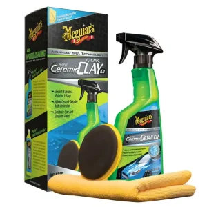Akce Meguiar's Hybrid Ceramic Quik Clay Kit - sada pro dekontaminaci laku s hybridním keramickým lubrikan