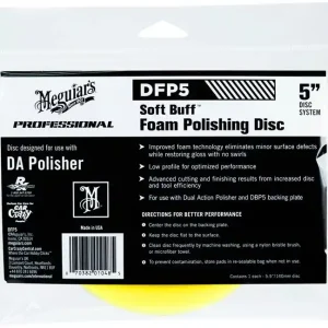 Meguiar's Soft Buff Foam Polishing Disc 5" - lešticí kotouč pro DA leštičku (střední), 5palcový Koupit Online