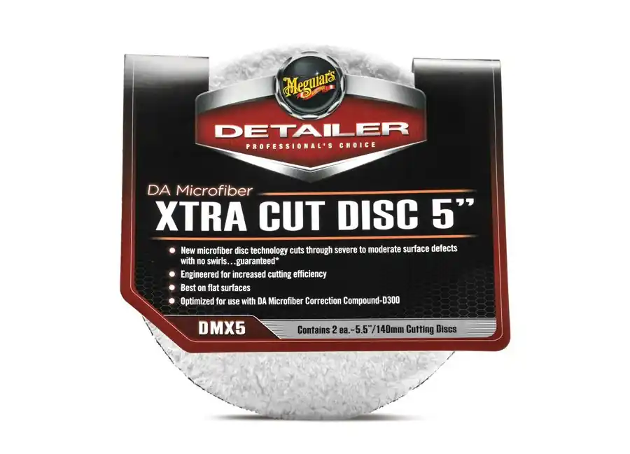 Víkendová Akce Meguiar's DA Microfiber Xtra Cut Disc 5" - extra abrazivní mikrovláknový lešticí kotouč, 5palcový (2 kusy)