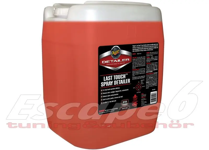 Výprodej Meguiar's Last Touch Spray Detailer - detailer pro odstranění lehkých nečistot, lubrikaci laku a posílení lesku, objem: 18,92 l