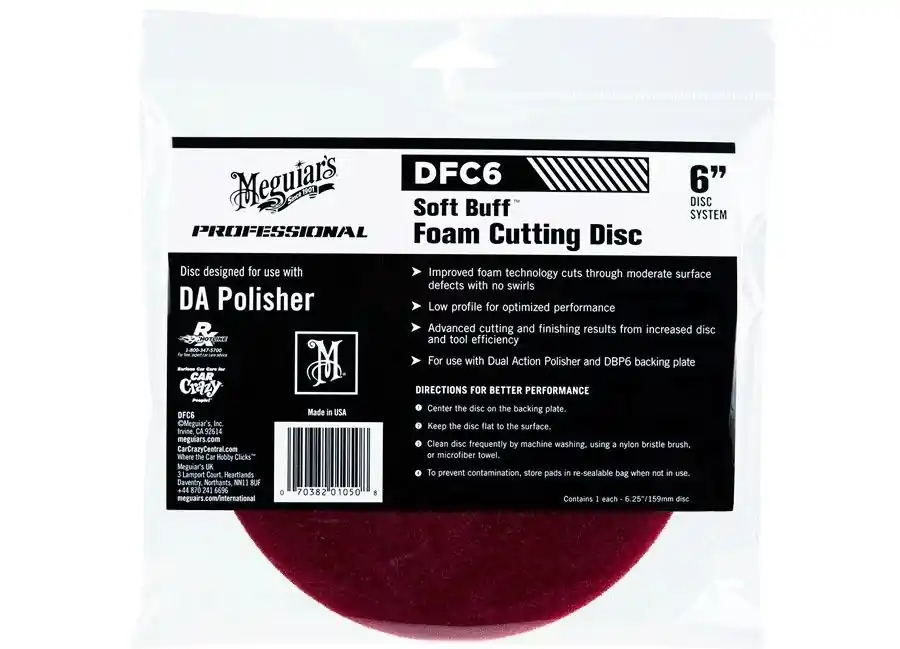 Top Prodej Meguiar's Soft Buff Foam Cutting Disc 6" - korekční kotouč pro DA leštičku (tvrdý), 6palcový