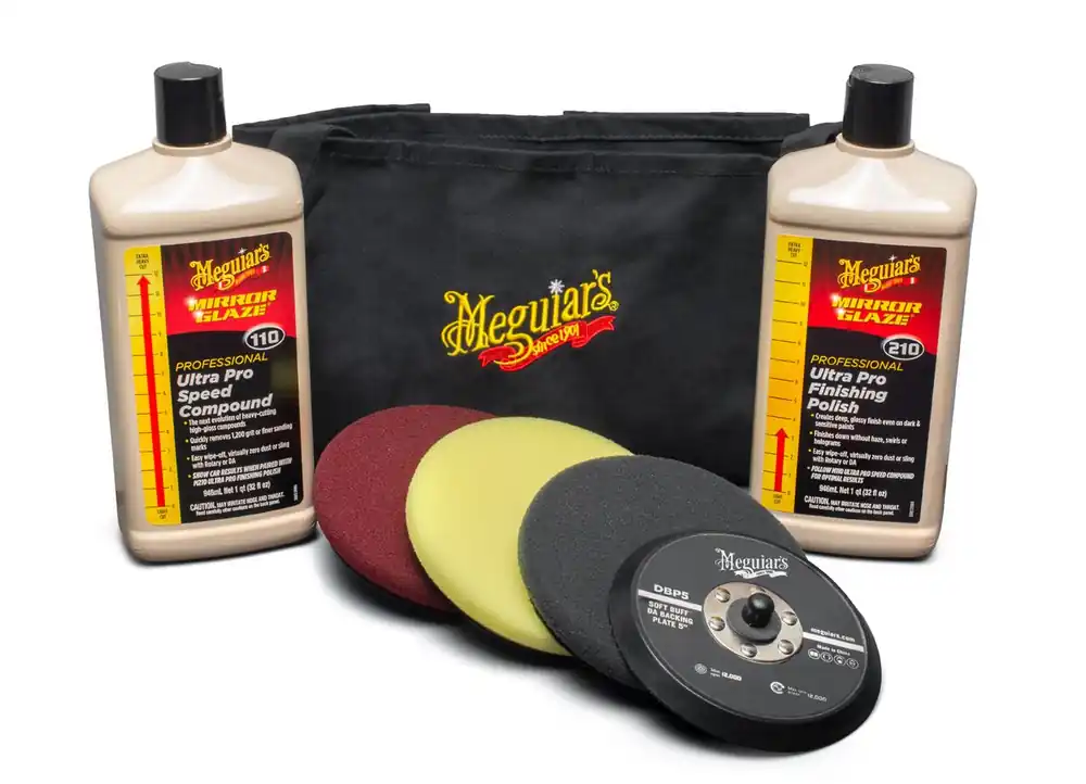 Meguiar's Mirror Glaze Soft Buff Kit 5" - kompletní 5palcová sada na profesionální renovaci laku Ověřený