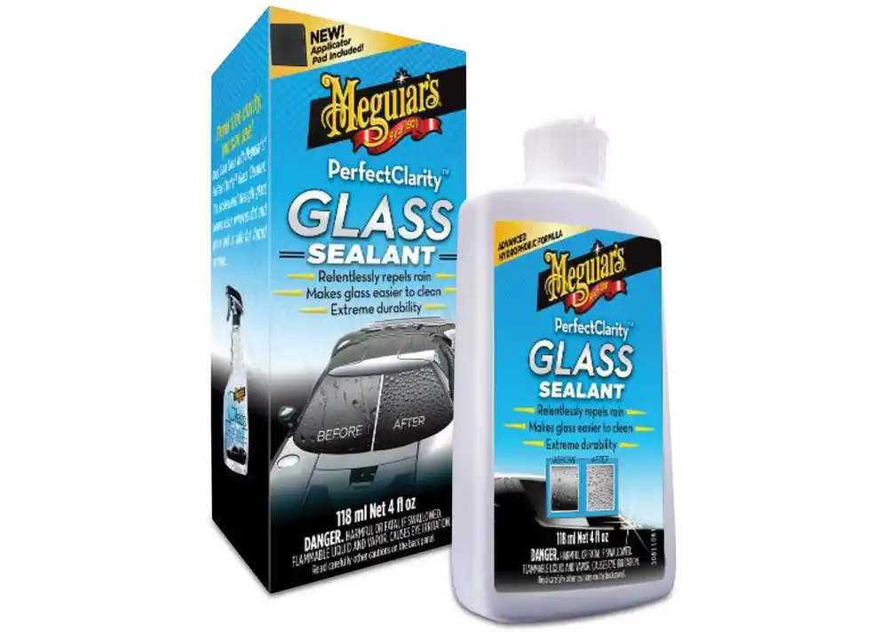 Meguiar's Perfect Clarity Glass Sealant - ochrana skel a oken s efektem tekutých stěračů, 118 ml Autentický