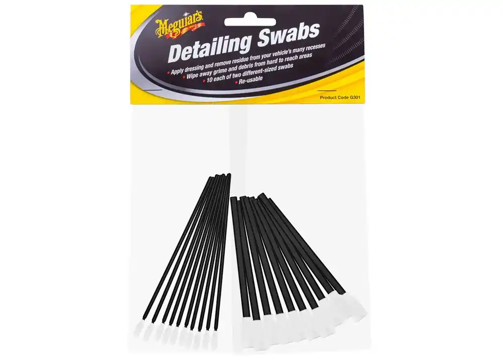 Výhodná Nabídka Meguiar's Detailing Swabs - sada 20 ks pěnových detailingových tyčinek
