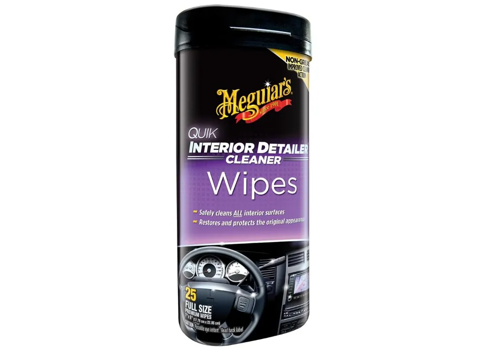 Jen Po Omezenou Doba Meguiar's Quik Interior Detailer Wipes - ubrousky na údržbu interiérových povrchů, matný vzhled, 25 ks