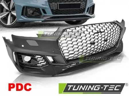 Přímo Od Výrobce Přední nárazník Sport lesklá černá PDC Audi A4 B9 08/15-19